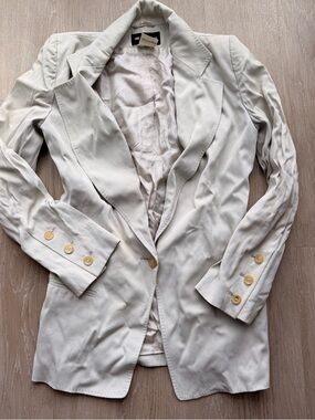 Vintage Ann Demeulemeester beige blazer